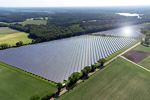 Image of PV project in the netherlands from above
