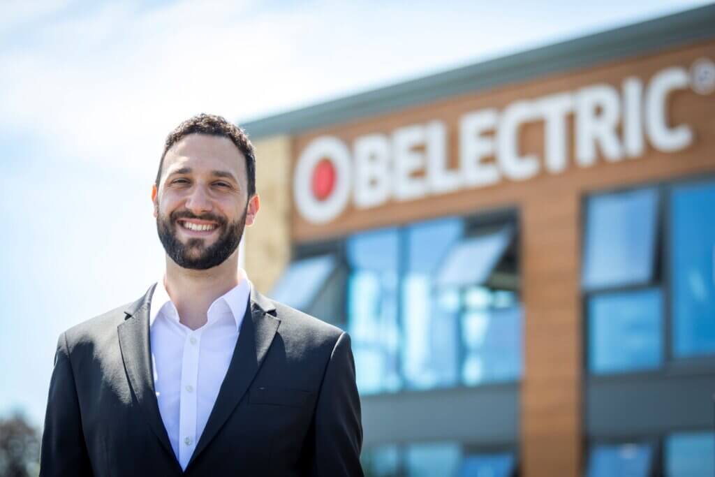 Daniel Kiremidjian, new CEO of BELECTRIC UK, outside the company’s Brinkworth headquarters.