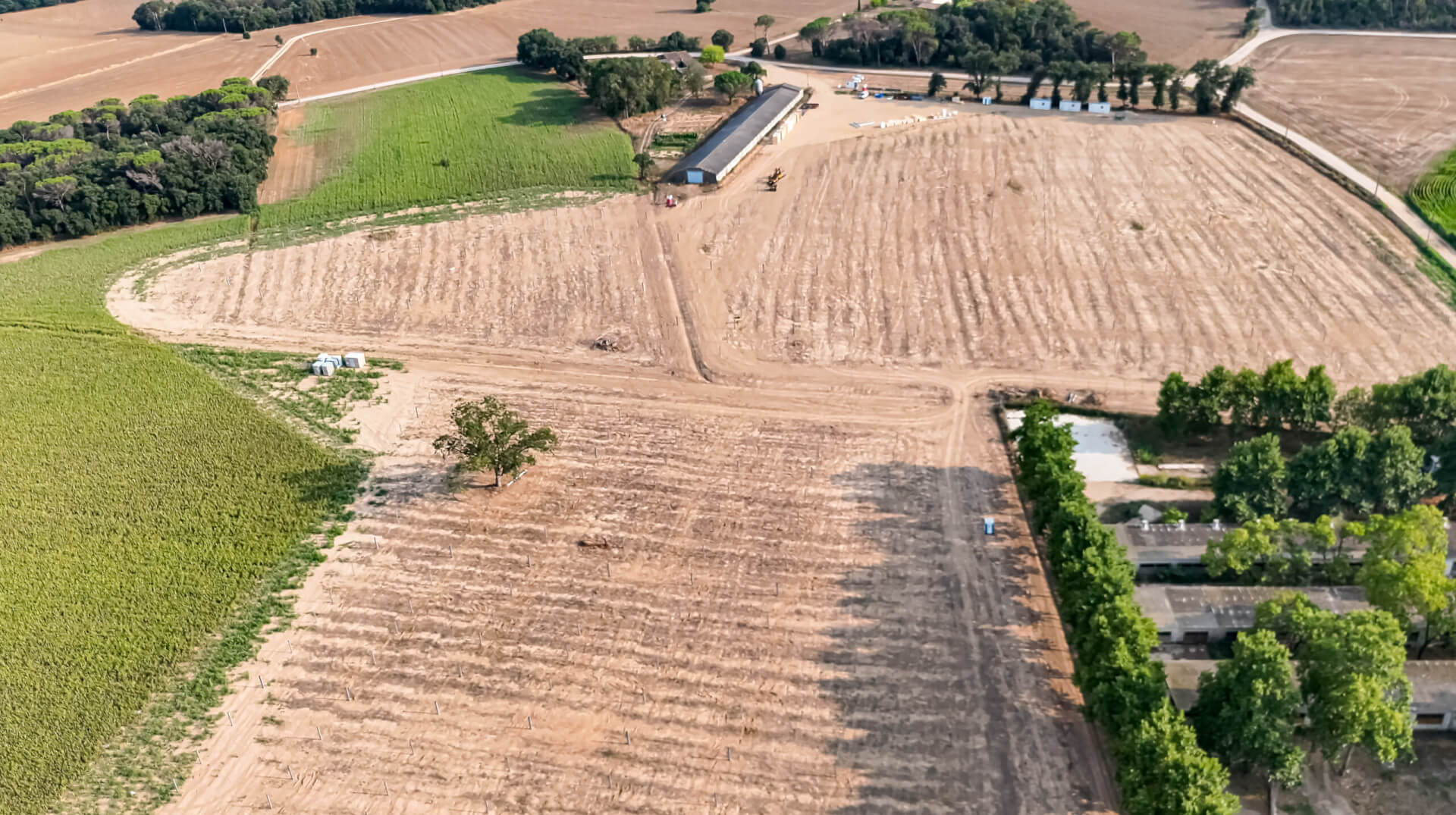 The area of project Cassa III from above.